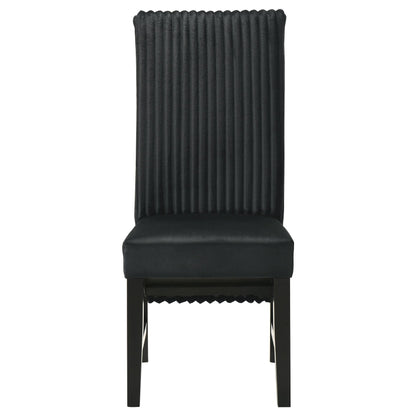 Coaster Furniture Barrand 106387 Upholstered Dining Side Chair - Black IMAGE 3