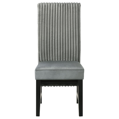 Coaster Furniture Barrand 106389 Upholstered Dining Side Chair - Grey IMAGE 3