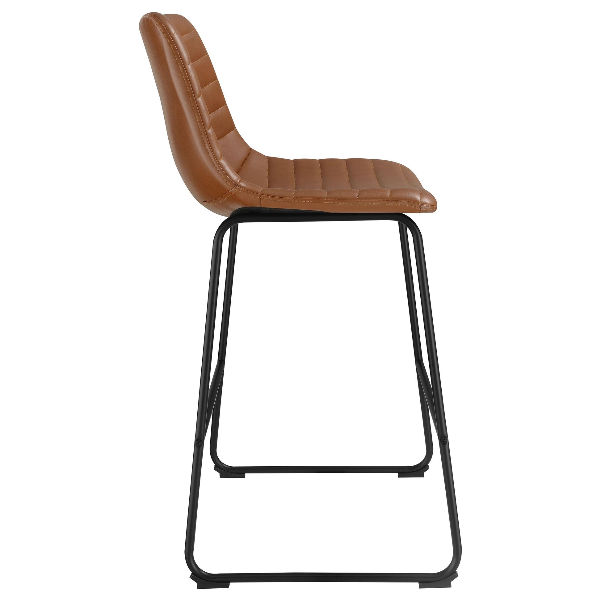  Coaster Furniture Zuni 107218 Upholstered Counter Height Chair - Saddle IMAGE 8