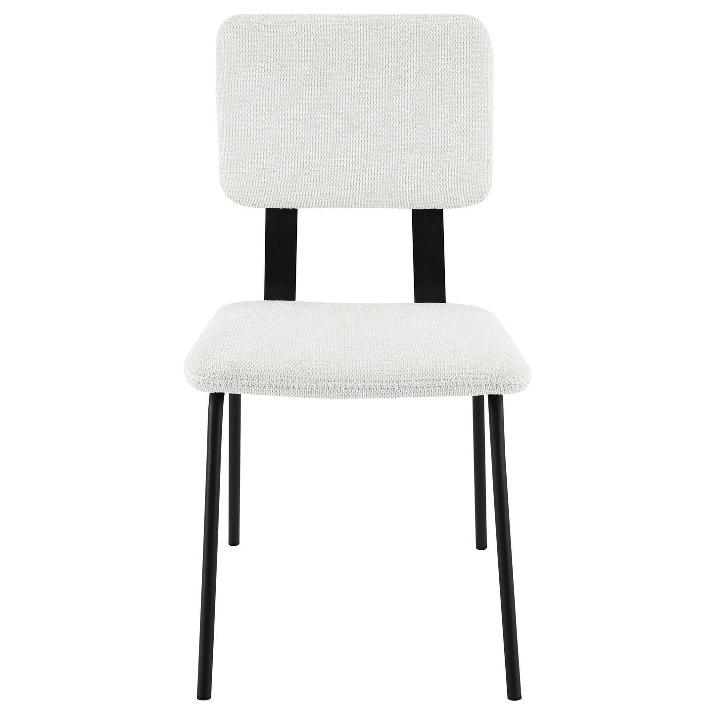 Coaster Furniture Calla 108022 Fabric Upholstered Dining Side Chair - White IMAGE 3