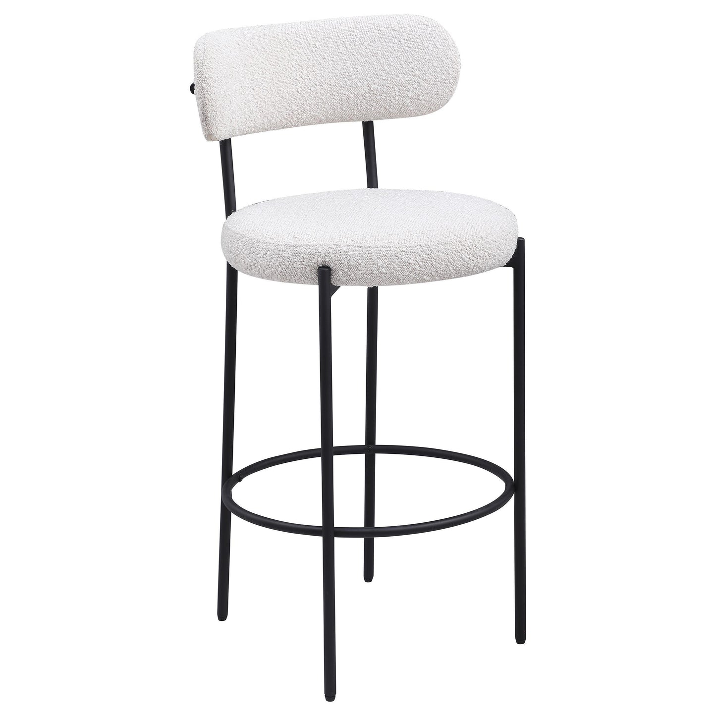 Coaster Furniture Viola 108189 Boucle Upholstered Bar Chair - Cream IMAGE 1