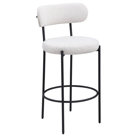 Coaster Furniture Viola 108189 Boucle Upholstered Bar Chair - Cream IMAGE 1