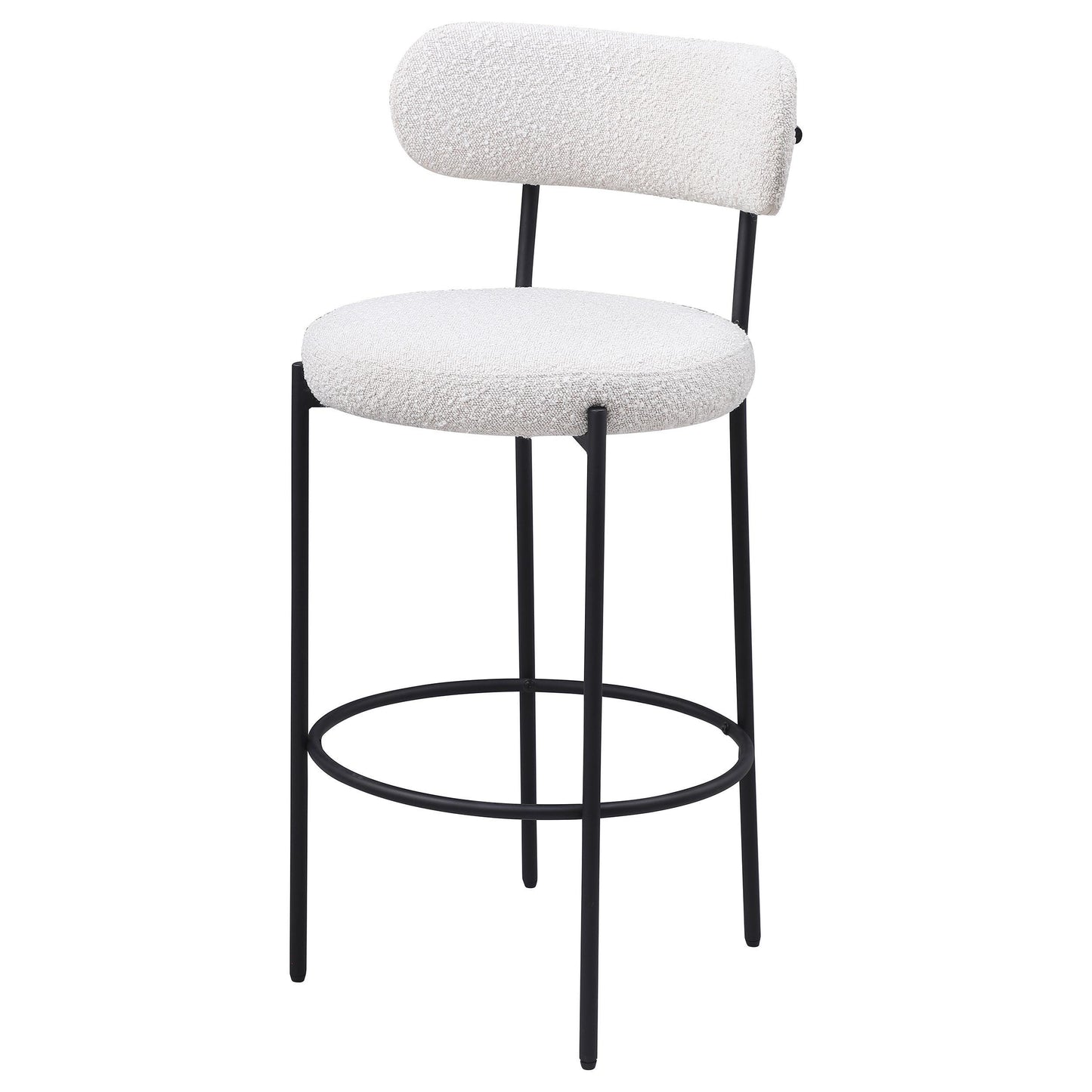 Coaster Furniture Viola 108189 Boucle Upholstered Bar Chair - Cream IMAGE 4