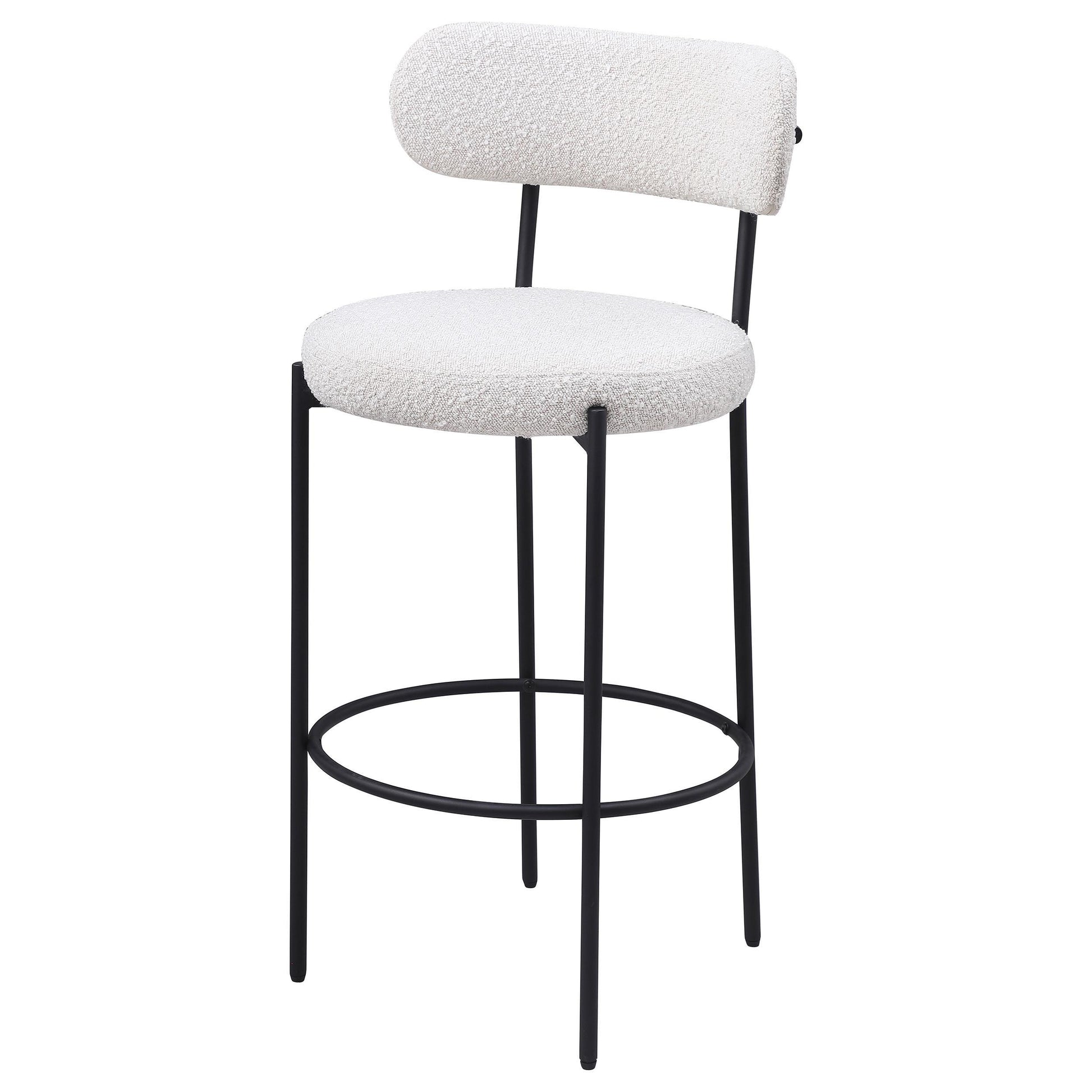 Coaster Furniture Viola 108189 Boucle Upholstered Bar Chair - Cream IMAGE 4