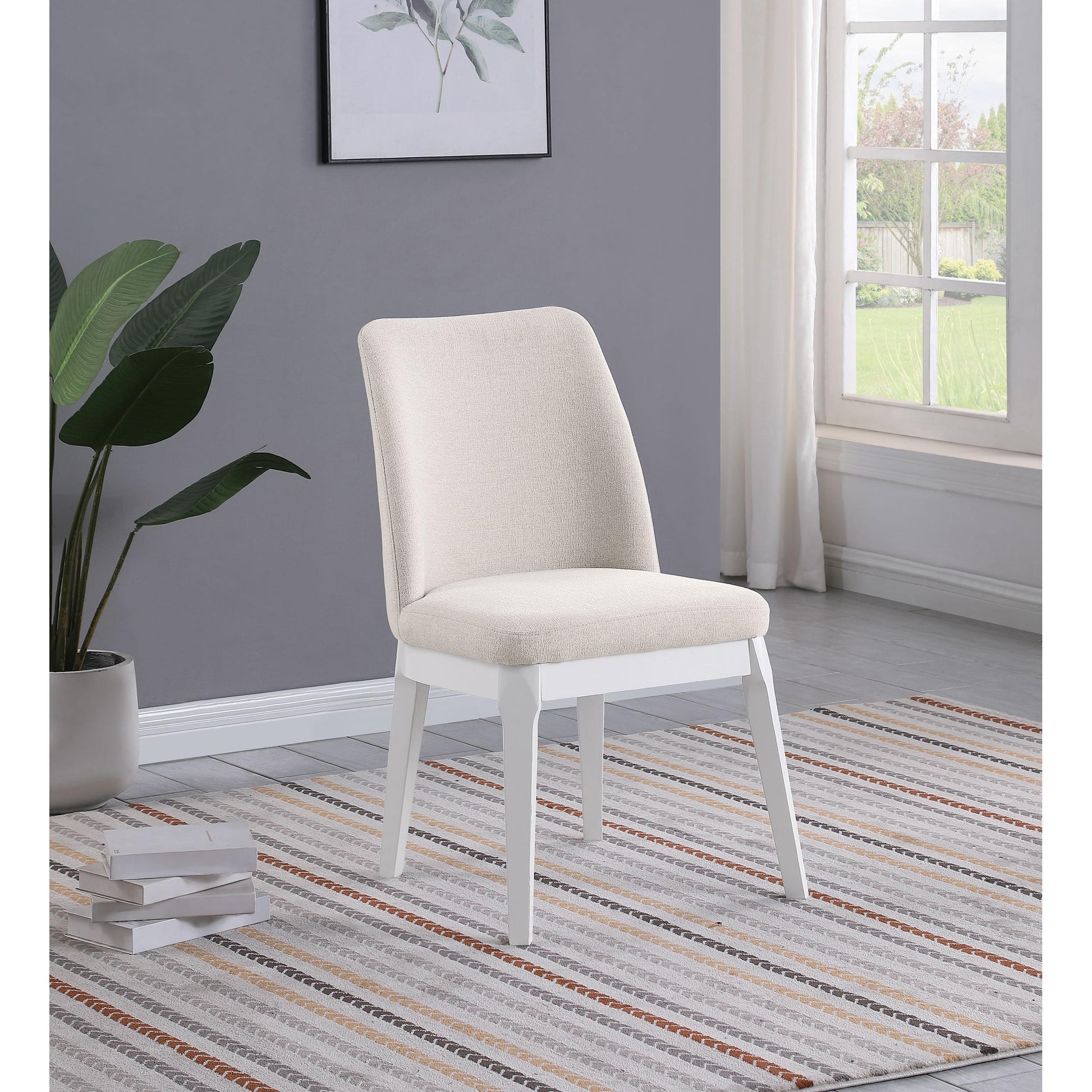  Coaster Furniture Carissa 108302 Upholstered Dining Side Chair - Beige IMAGE 2