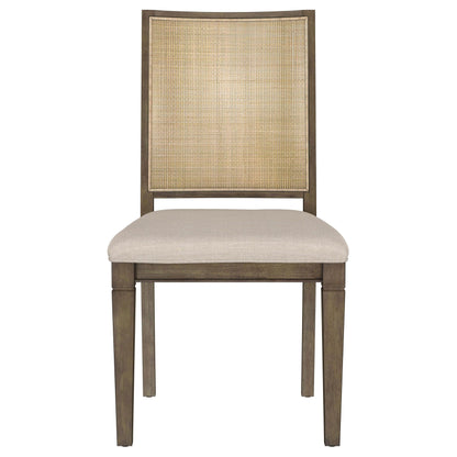 Coaster Furniture Matisse 108312 Woven Rattan Back Dining Side Chair - Brown IMAGE 3