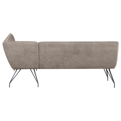 Coaster Furniture Dodson 108496 Fabric Upholstered L-Shaped Nook Dining Bench - Taupe IMAGE 5