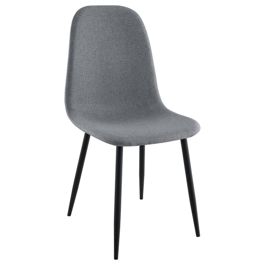  Coaster Furniture Dennison 108532 Upholstered Dining Side Chair - Grey IMAGE 1