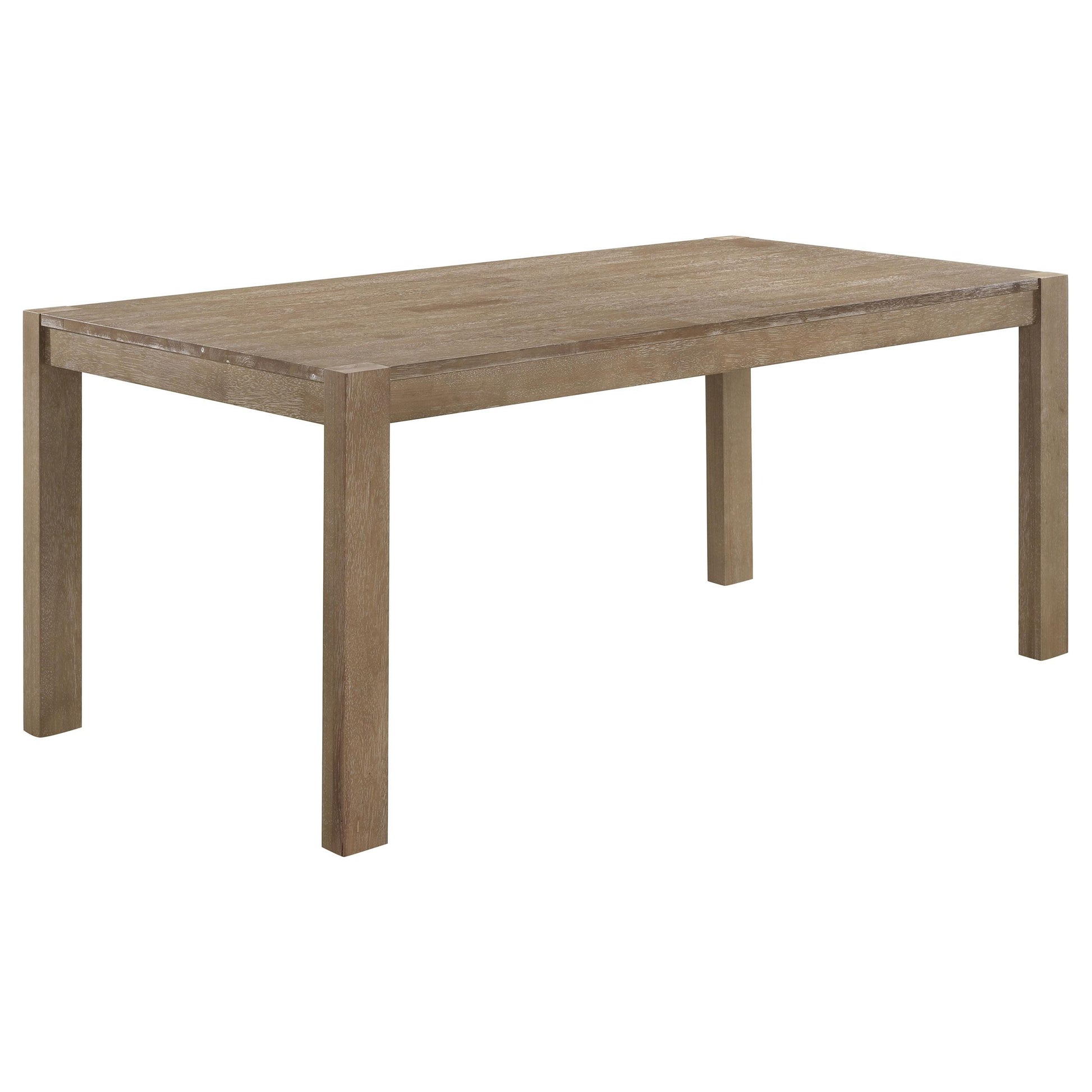 Coaster Furniture Scottsdale 109181 71-inch Solid Wood Dining Table - Washed Brown IMAGE 1