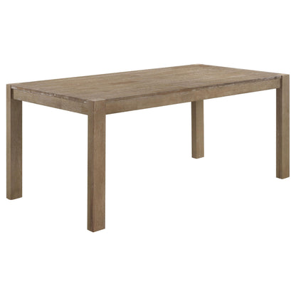 Coaster Furniture Scottsdale 109181 71-inch Solid Wood Dining Table - Washed Brown IMAGE 1