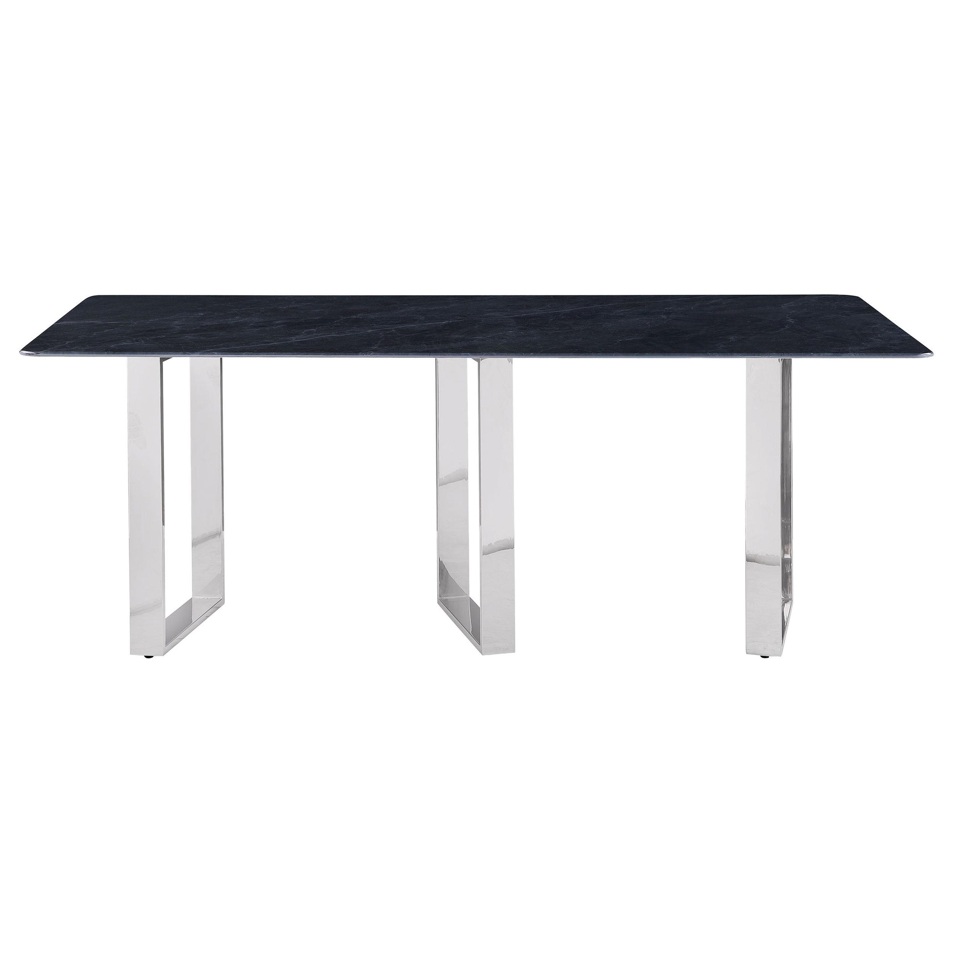 Coaster Furniture Desden 109361 79-inch Rectangular Sintered Stone Dining Table - Grey IMAGE 3