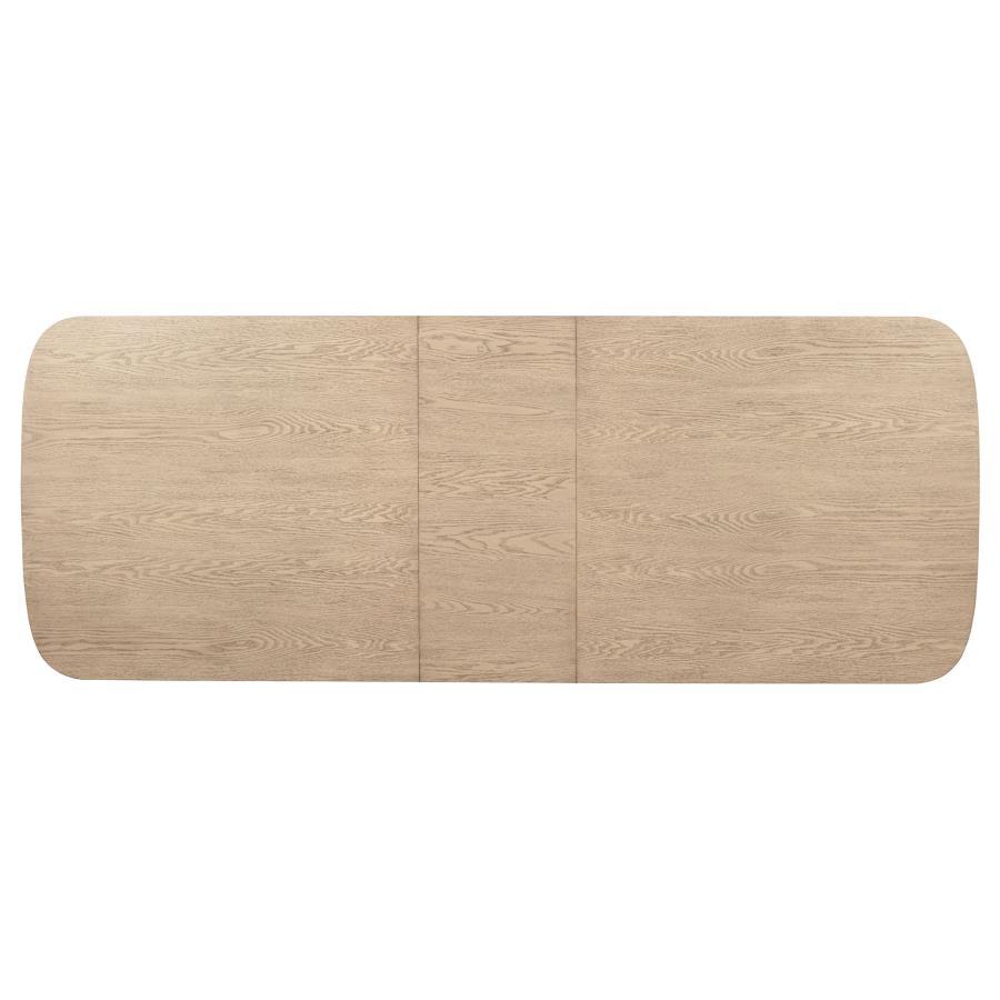  Coaster Furniture Kailani 109381 110-inch Rectangular Wood Dining Table - Beige Oak IMAGE 9