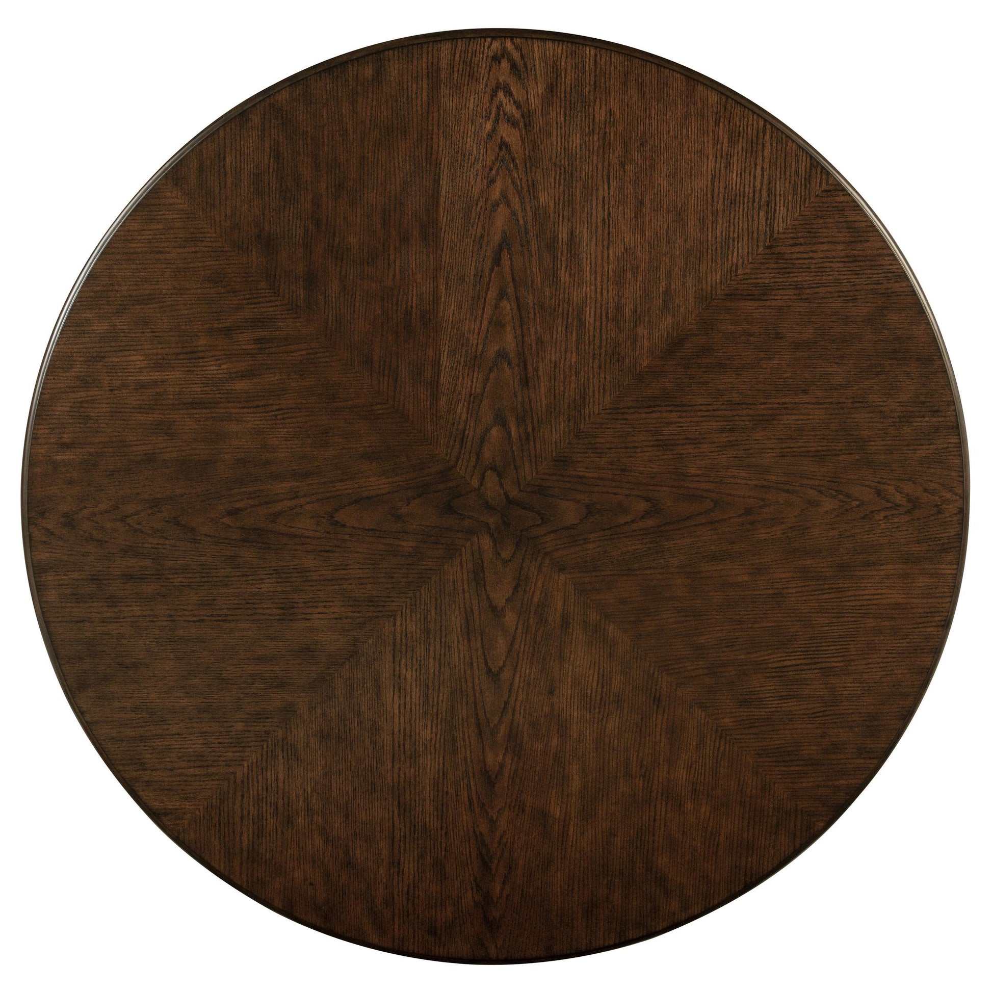 Coaster Furniture Landon 109400 60-inch Round Wood Pedestal Dining Table - Rich Brown IMAGE 3