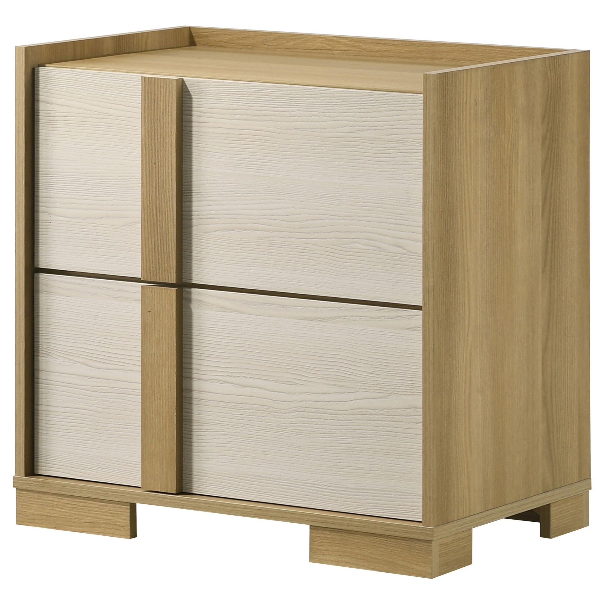Coaster Furniture Hyland 215652 2-Drawer Nightstand Bedside Table - Natural IMAGE 4