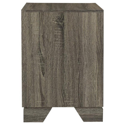  Coaster Furniture Wright 223342 2-Drawer Nightstand Bedside Table - Brown Oak IMAGE 5