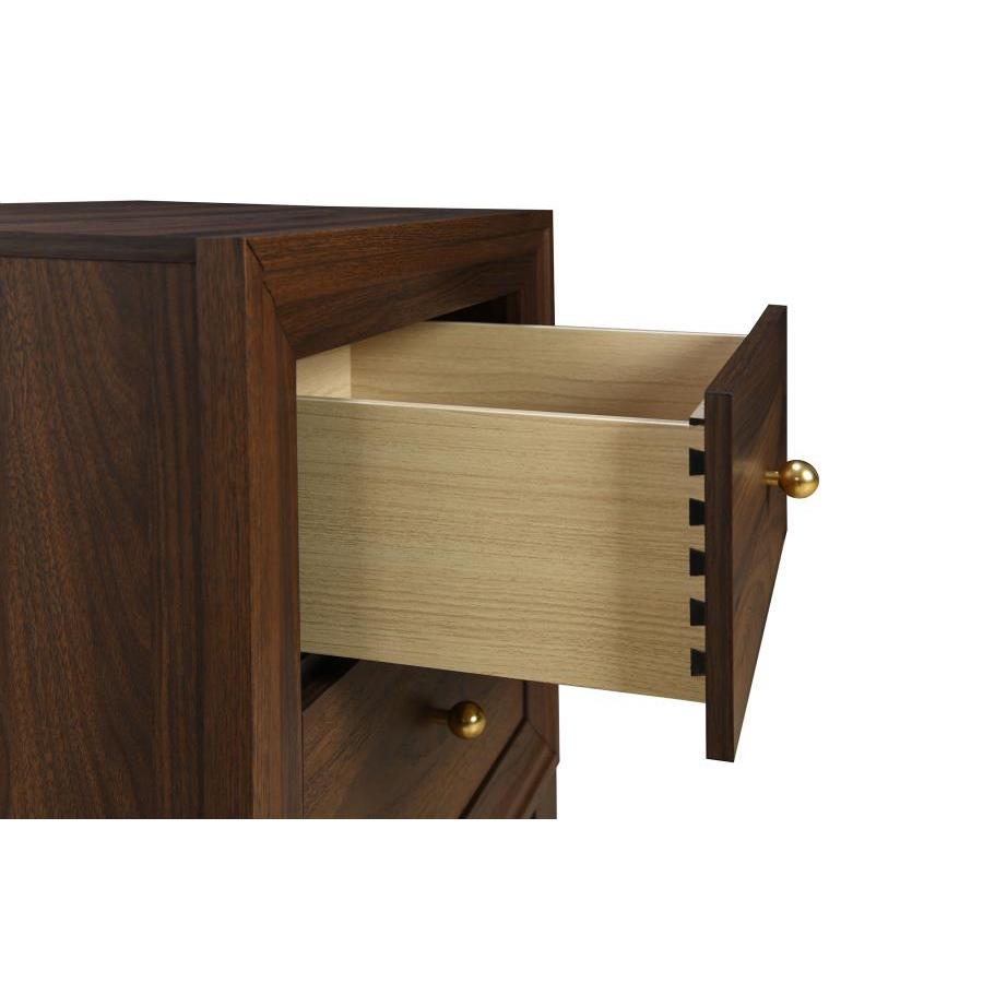 Coaster Furniture Welsley 223442 2-Drawer Nightstand Bedside Table - Walnut IMAGE 11