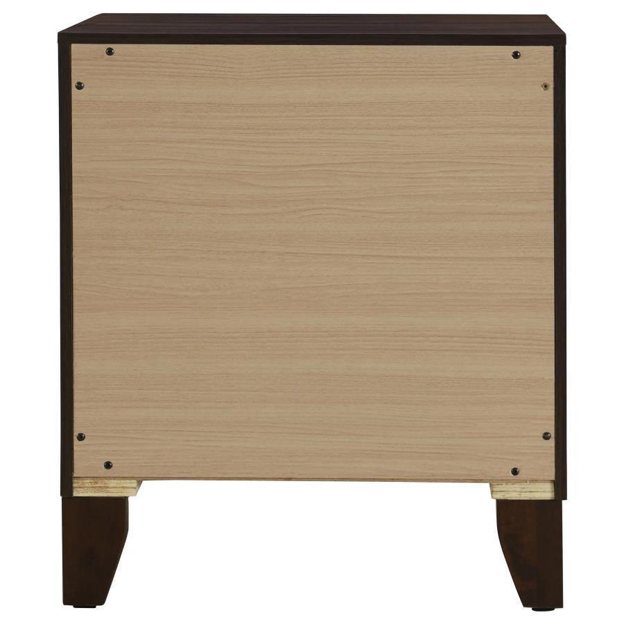 Coaster Furniture Welsley 223442 2-Drawer Nightstand Bedside Table - Walnut IMAGE 7