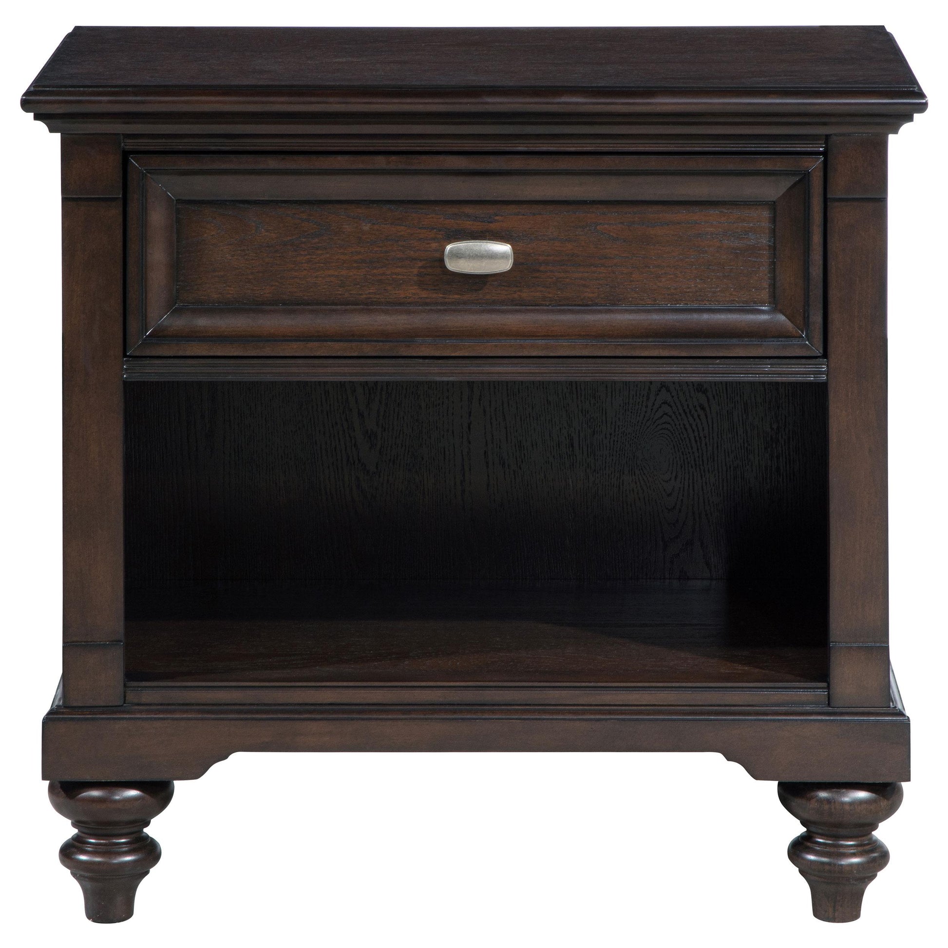 Coaster Furniture Andover 223632 1-Drawer Nightstand Bedside Table - Dark Oak IMAGE 3