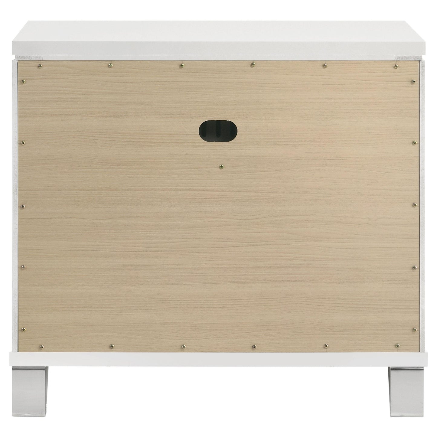 Coaster Furniture Marmore 224962 2-Drawer Nightstand Bedside Table - White IMAGE 7