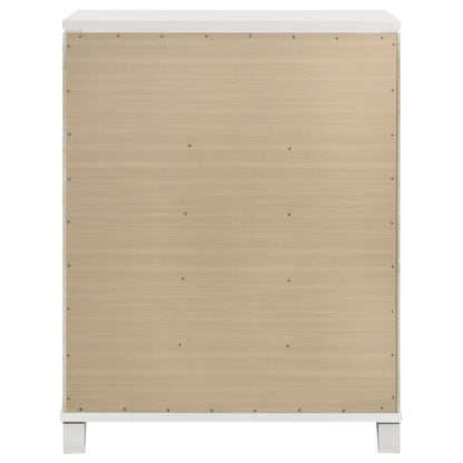 Coaster Furniture Marmore 224965 5-Drawer Bedroom Chest of Drawers - White IMAGE 7