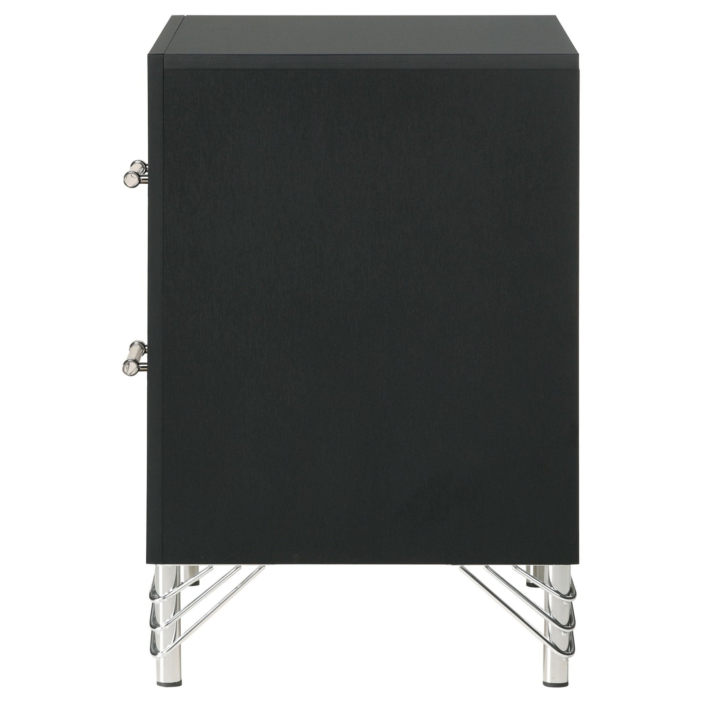 Coaster Furniture Lucia 224992 2-Drawer Nightstand Bedside Table - Black IMAGE 5