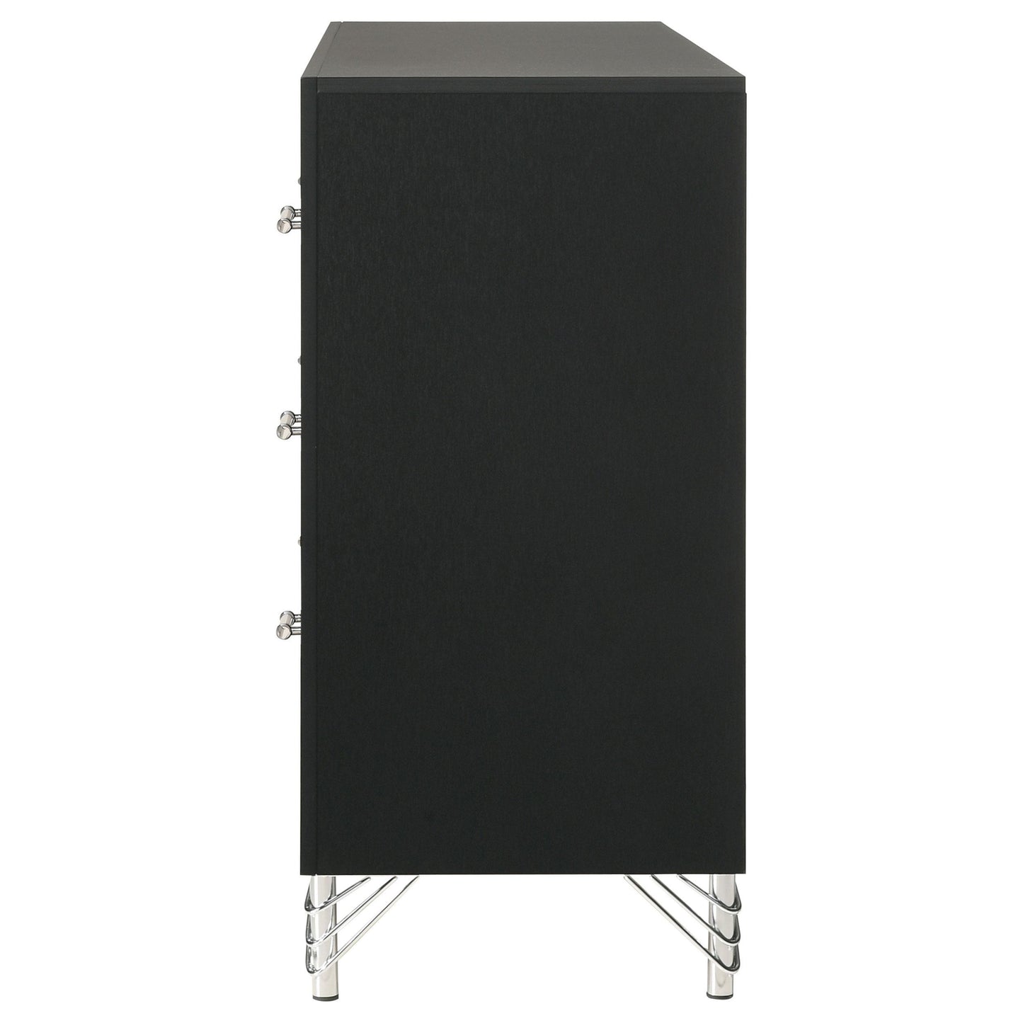  Coaster Furniture Lucia 224993 6-Drawer Dresser Cabinet - Black IMAGE 5