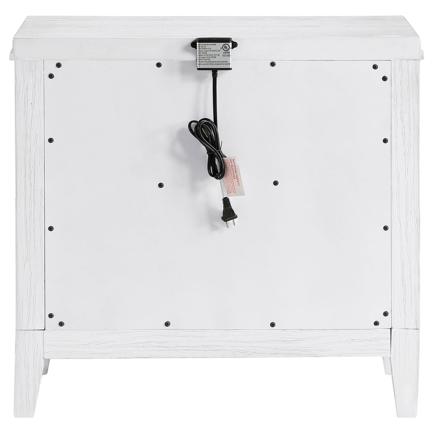 Coaster Furniture Marielle 224842 2-Drawer Nightstand Bedside Table - Distressed White IMAGE 7