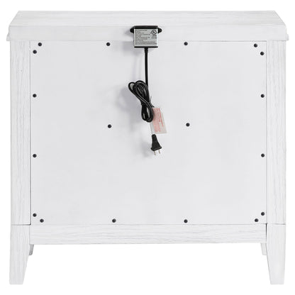 Coaster Furniture Marielle 224842 2-Drawer Nightstand Bedside Table - Distressed White IMAGE 7