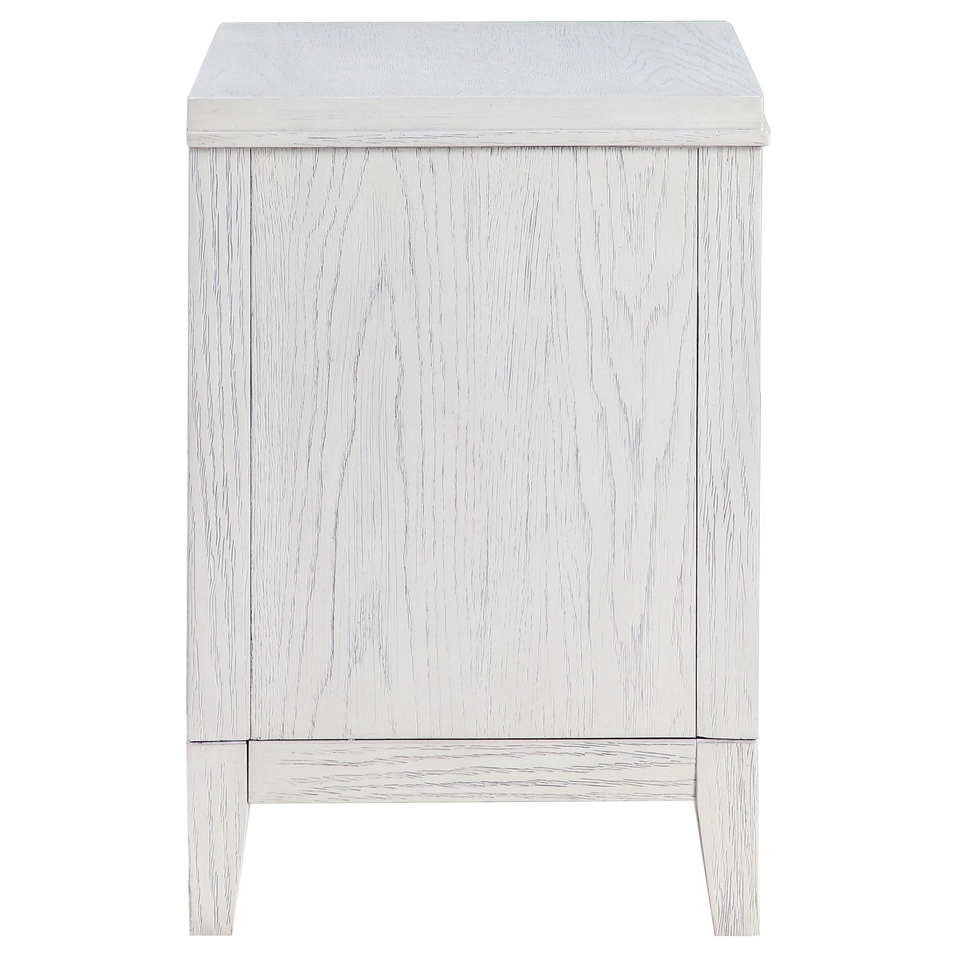 Coaster Furniture Marielle 224842 2-Drawer Nightstand Bedside Table - Distressed White IMAGE 9