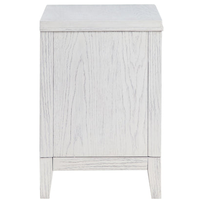 Coaster Furniture Marielle 224842 2-Drawer Nightstand Bedside Table - Distressed White IMAGE 9