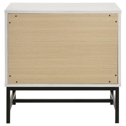 Coaster Furniture Sonora 224862 2-Drawer Nightstand Bedside Table - White IMAGE 7