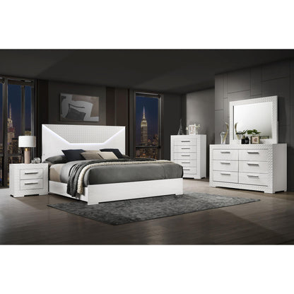 Coaster Furniture Ives 224942 2-Drawer Nightstand Bedside Table - White High Gloss IMAGE 11