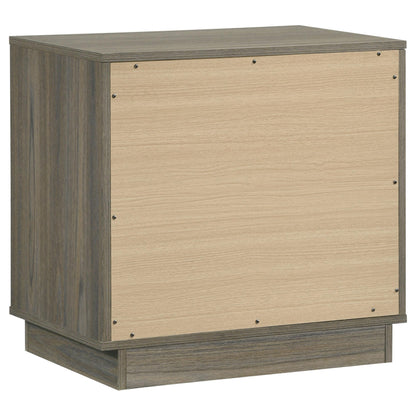  Coaster Furniture Fenwick 224982 2-Drawer Nightstand Bedside Table - Grey Oak IMAGE 6