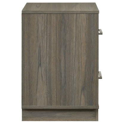  Coaster Furniture Fenwick 224982 2-Drawer Nightstand Bedside Table - Grey Oak IMAGE 9