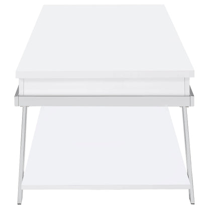 Coaster Furniture Marcia 708158 Rectangular Lift Top Coffee Table - White High Gloss IMAGE 10