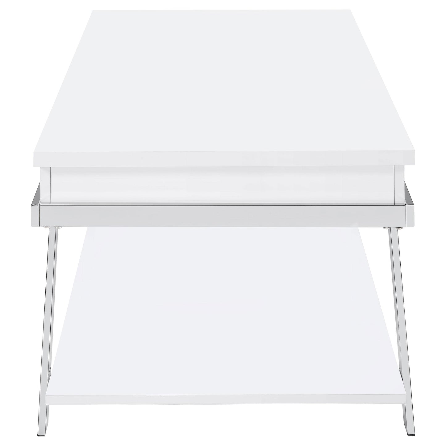 Coaster Furniture Marcia 708158 Rectangular Lift Top Coffee Table - White High Gloss IMAGE 7