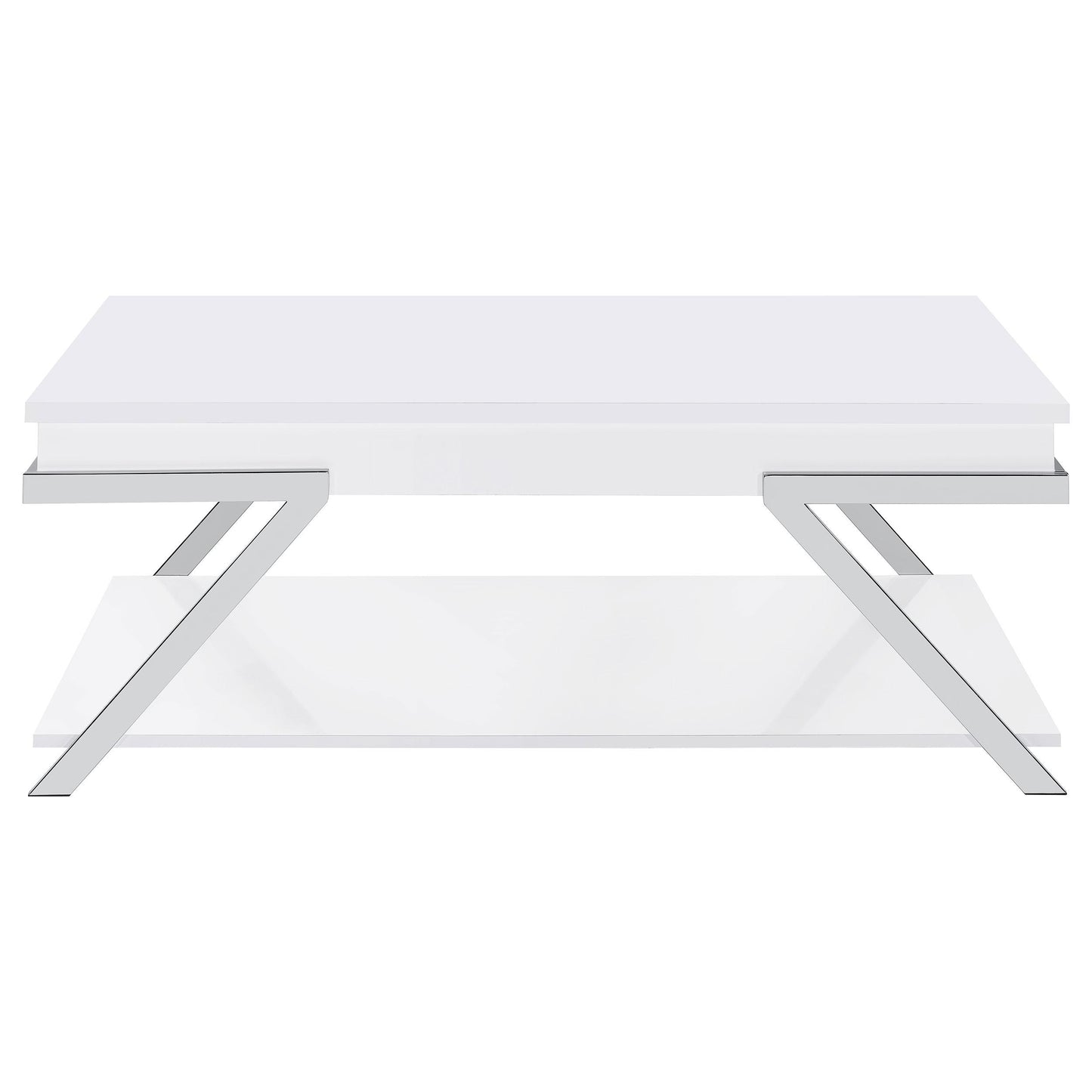 Coaster Furniture Marcia 708158 Rectangular Lift Top Coffee Table - White High Gloss IMAGE 9