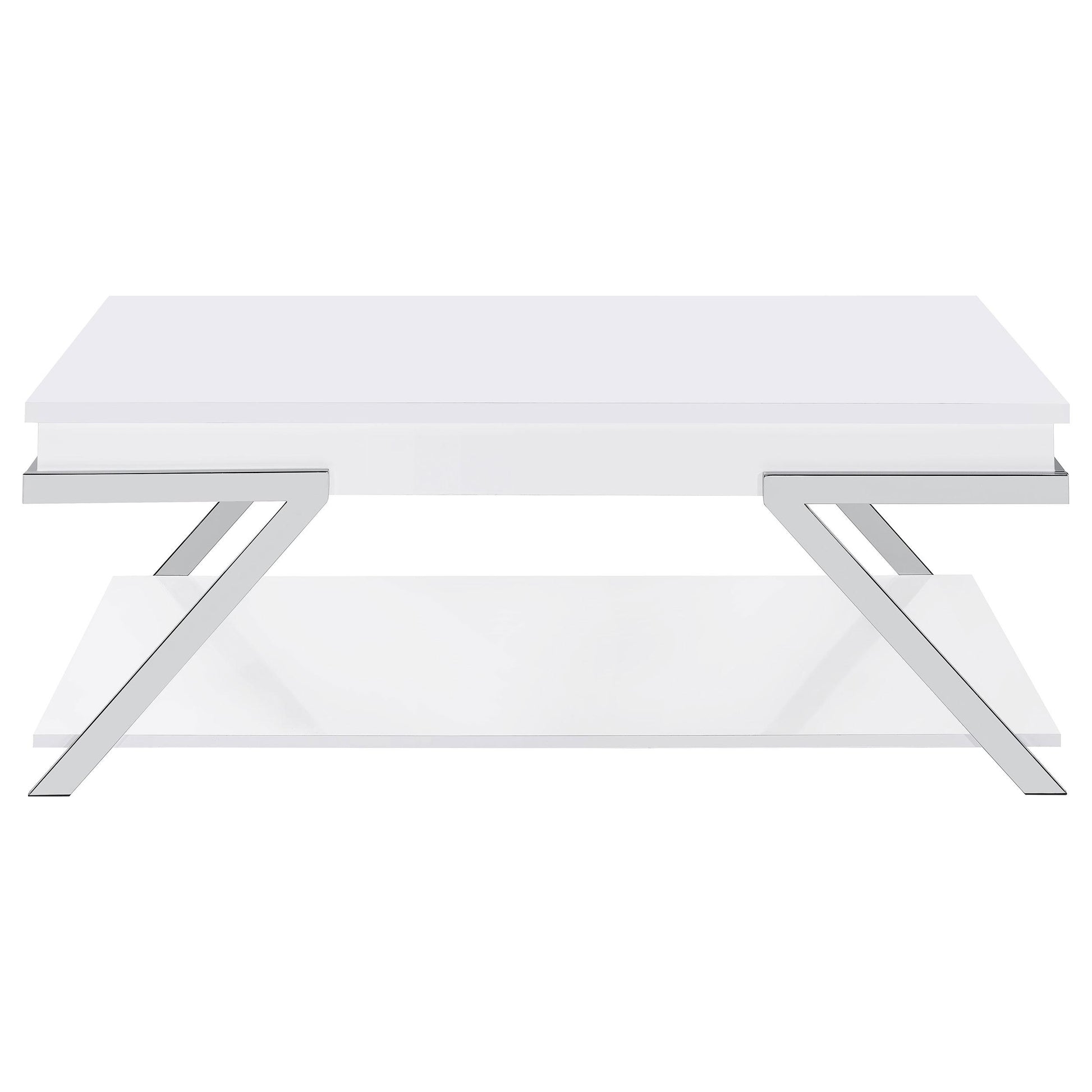 Coaster Furniture Marcia 708158 Rectangular Lift Top Coffee Table - White High Gloss IMAGE 9