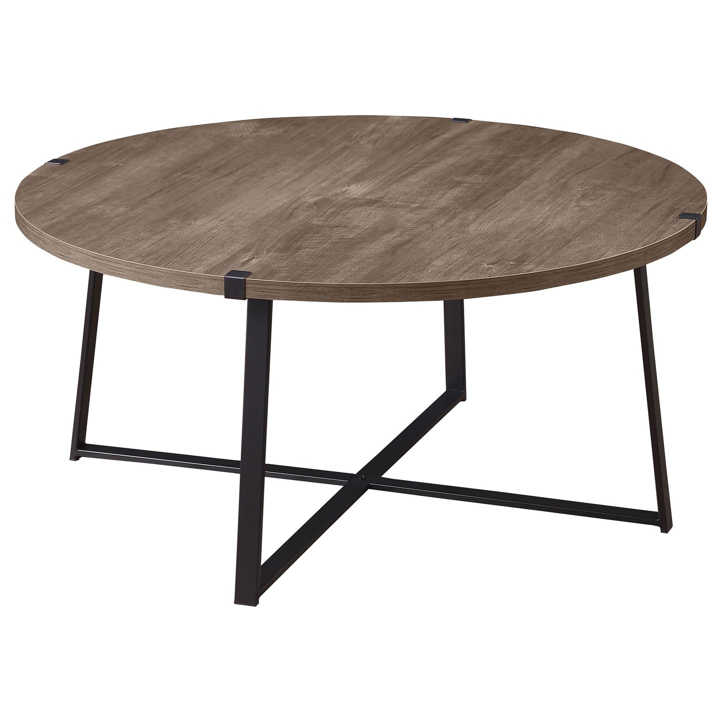Coaster Furniture Marcus 710298 Round Engineered Wood Coffee Table - Light Brown IMAGE 1