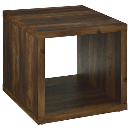  Coaster Furniture Frisco 710507 Square Engineered Wood Side End Table - Dark Pine IMAGE 1