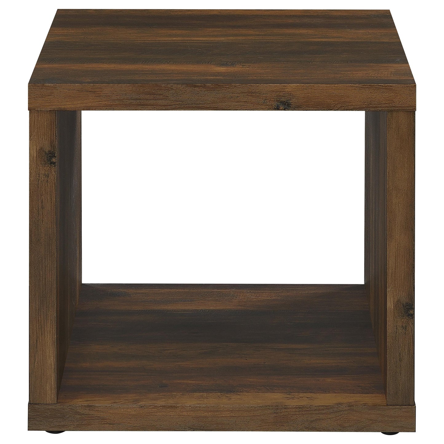  Coaster Furniture Frisco 710507 Square Engineered Wood Side End Table - Dark Pine IMAGE 3