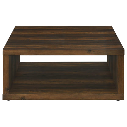  Coaster Furniture Frisco 710508 Square Engineered Wood Coffee Table - Dark Pine IMAGE 3