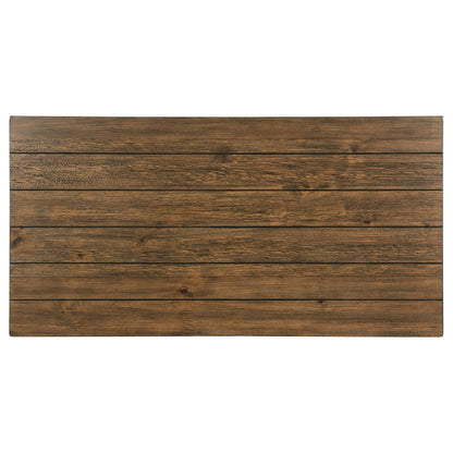 Coaster Furniture Payne 710548 Wood Coffee Table with Shelf - Distressed Brown IMAGE 4