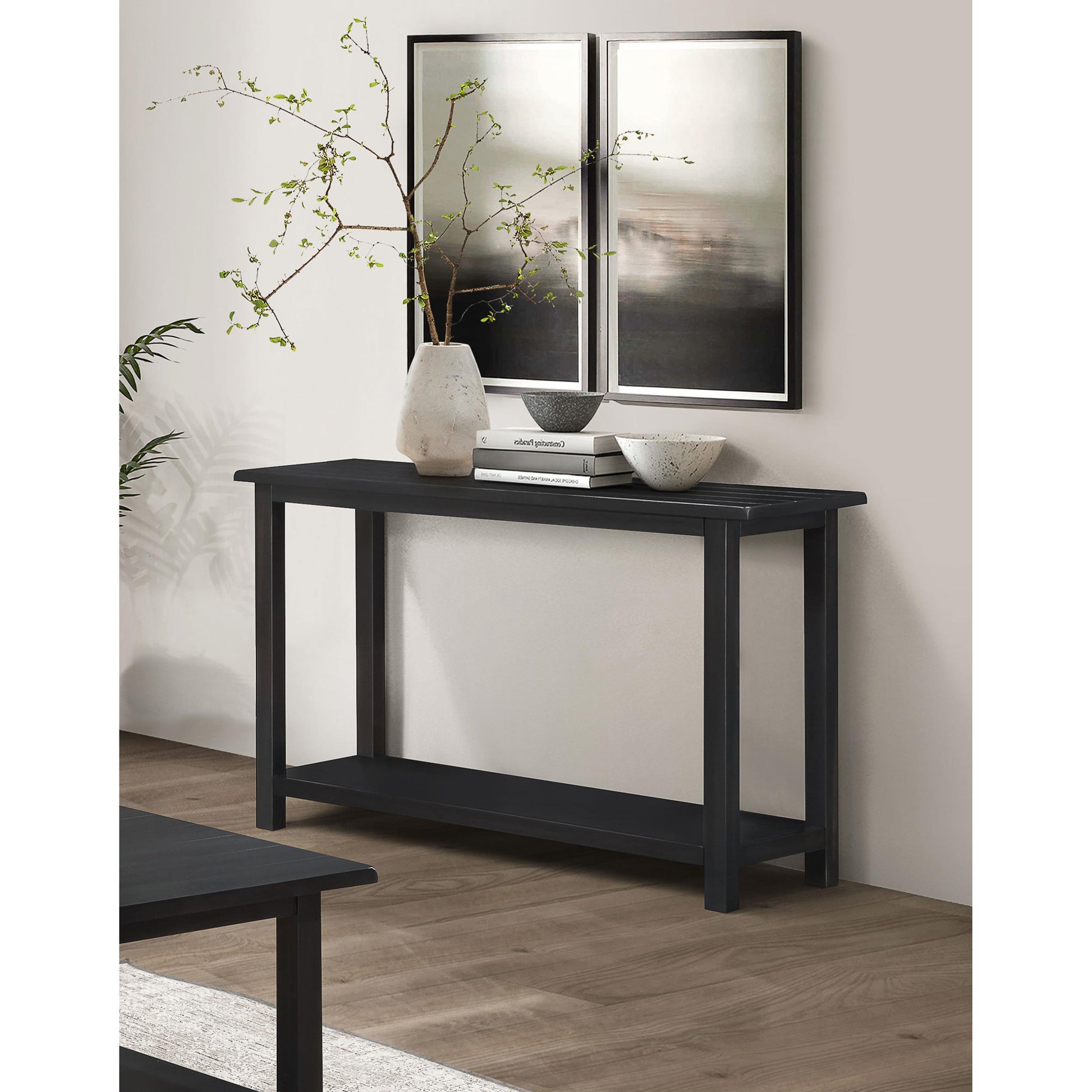  Coaster Furniture Payne 710569 Wood Entryway Sofa Console Table - Java IMAGE 5