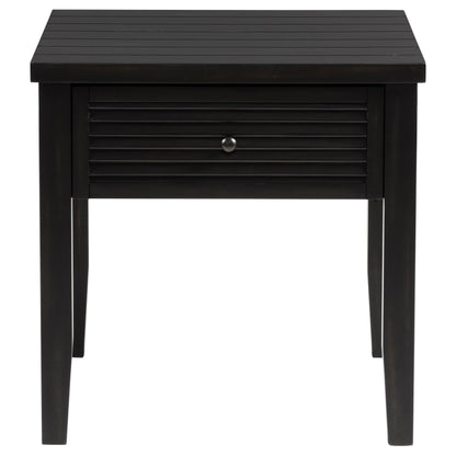 Coaster Furniture Concord 710577 1-Drawer Square End Table - Distressed Java IMAGE 4