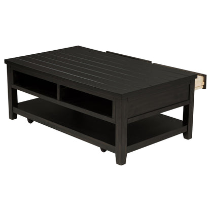 Coaster Furniture Concord 710578 2-Drawer Rectangular Coffee Table - Distressed Java IMAGE 6