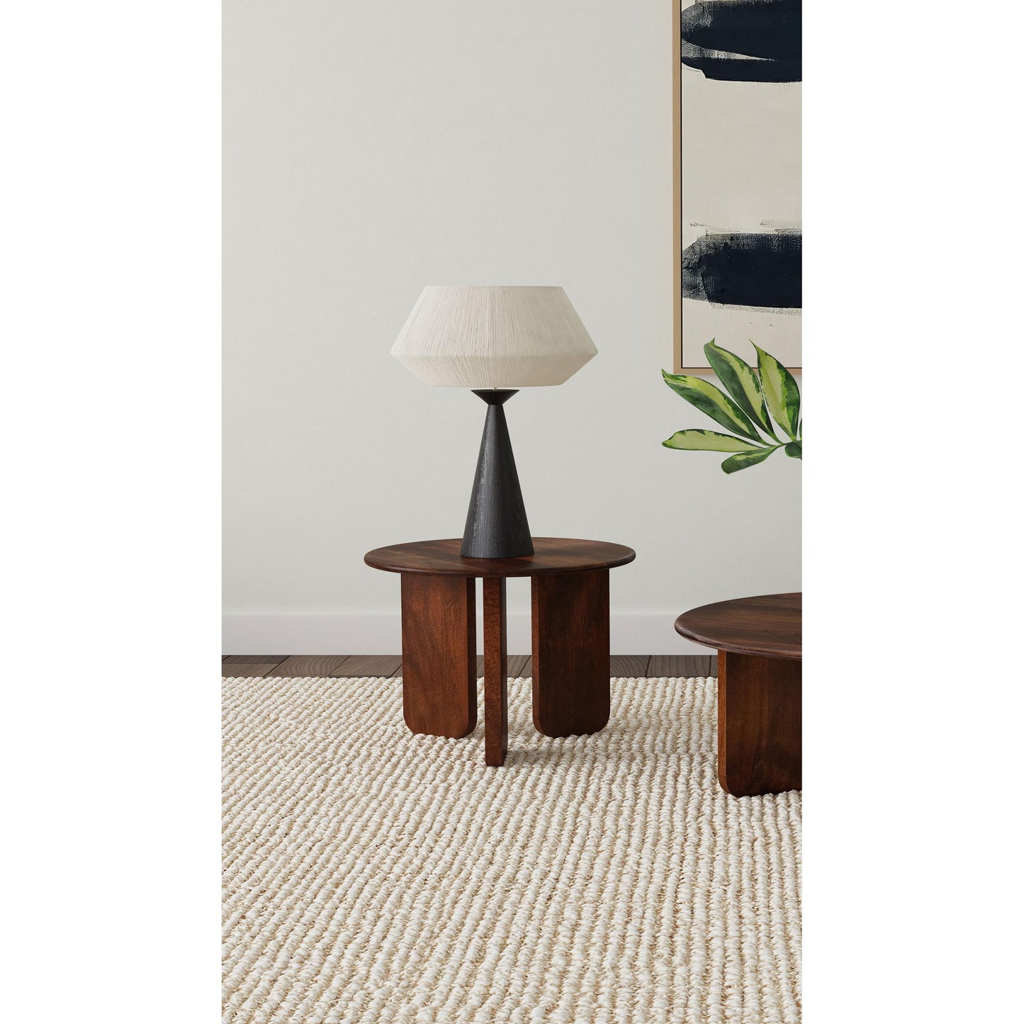 Coaster Furniture Dale 721997 Round Solid Mango Wood Side End Table - Brown IMAGE 2