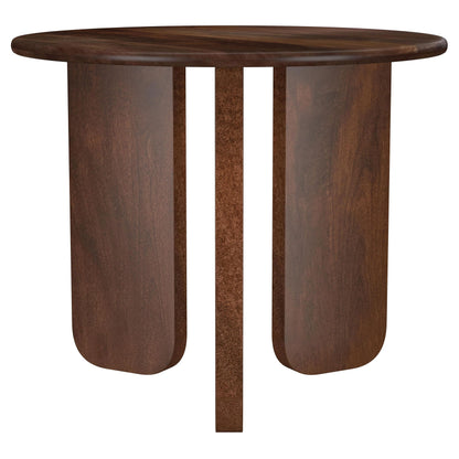 Coaster Furniture Dale 721997 Round Solid Mango Wood Side End Table - Brown IMAGE 3