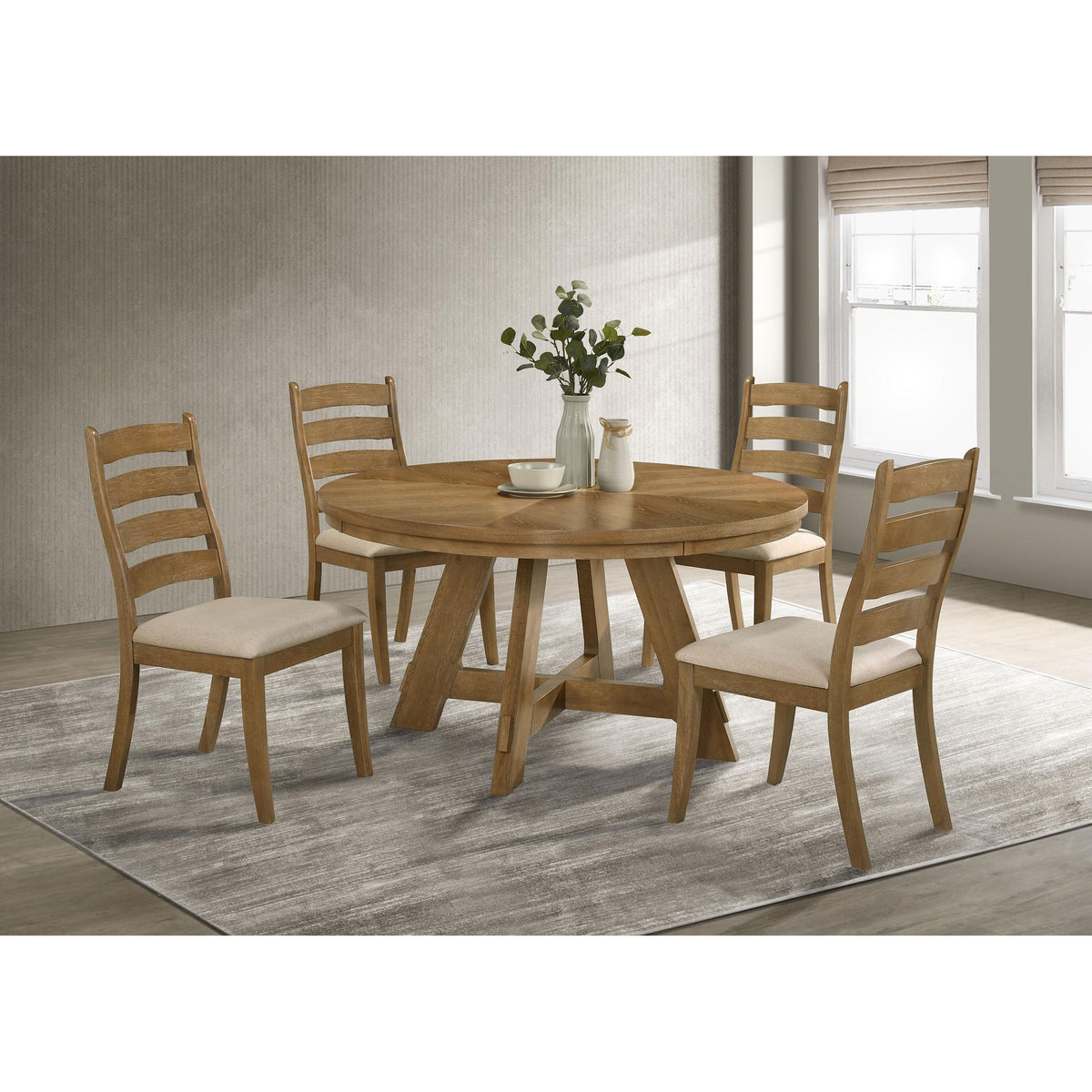  Coaster Furniture Danvers 109152 Wood Dining Side Chair - Brown Oak IMAGE 10