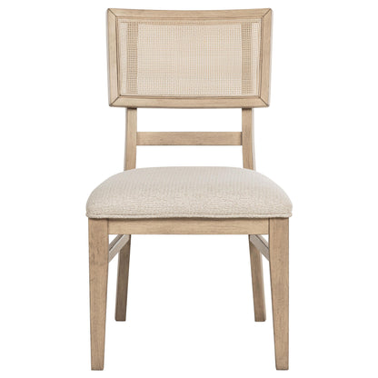  Coaster Furniture Kailani 109382 Rattan Cane Dining Side Chair - Beige Oak IMAGE 3